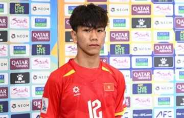 Tiền vệ U17 Việt Nam chia sẻ tham vọng và thói quen trước trận quyết định với UAE