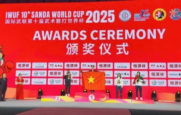 Wushu Việt Nam Tỏa Sáng Với 4 Huy Chương Vàng Tại Cúp Tán Thủ Thế Giới 2025