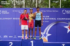Việt Nam Tỏa Sáng Ngày Đầu Tại Giải Triathlon Quốc Tế Tam Chúc 2025
