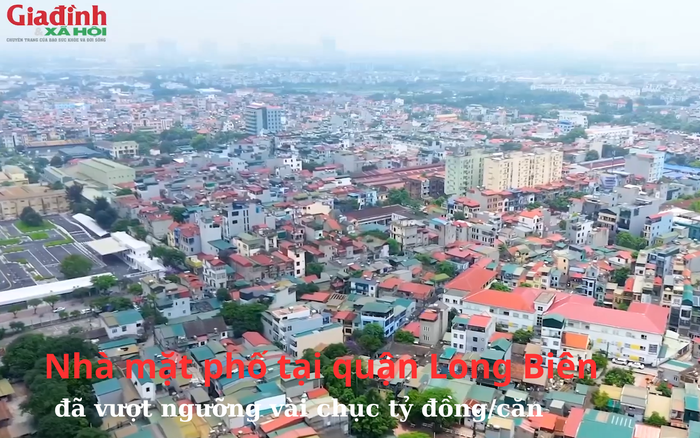 Giá nhà mặt phố tại Long Biên, Hà Nội tăng vọt lên hàng chục tỷ đồng