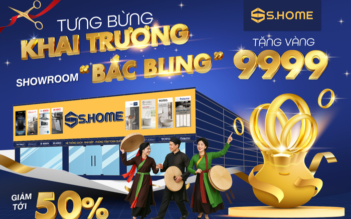 S.Home Mở Rộng Hệ Thống Với Showroom Mới Tại Bắc Ninh