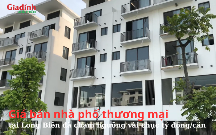Giá Nhà Phố Thương Mại Tại Long Biên Tăng Vọt, Đạt Ngưỡng Vài Chục Tỷ Đồng/Căn